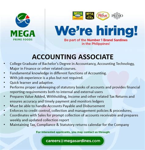 We are HIRING! MEGA .